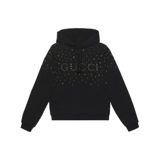 Gucci Light Felted Cotton Jersey Hoodie