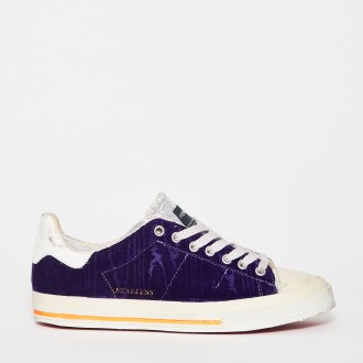 Sneakers Starless low in velluto viola