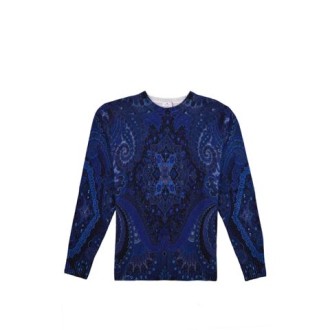MAGLIA CON STAMPA PAISLEY