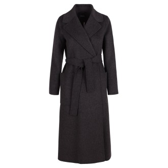 'S Max Mara 'Paolore' Virgin Wool Long Coat 42