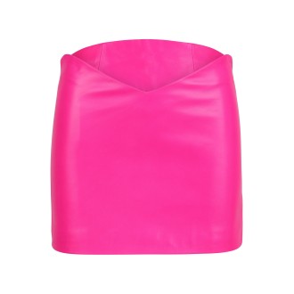 The Attico 'Lea' Asymmetrical-Waist Mini Skirt 40