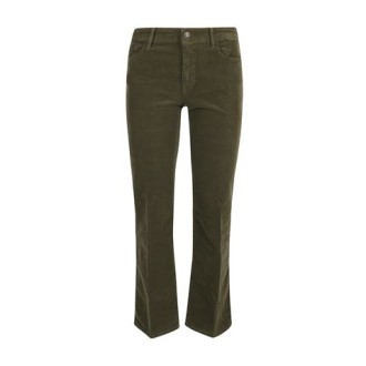 Pantalone di Mason's, da donna, colore verde. Modello a trombetta, chiusura con bottone e zip. Passanti per cintura alla vita. Vestibilità regolare. 