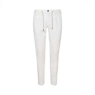 Eleventy - White Cotton Pants