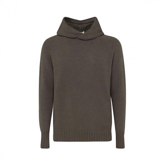 Ma Ry Ya - Brown Virgin Wool And Cashmere Hoodie Sweater