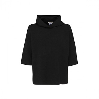 Ma Ry Ya - Black Virgin Wool Hoodie Knit Jumper