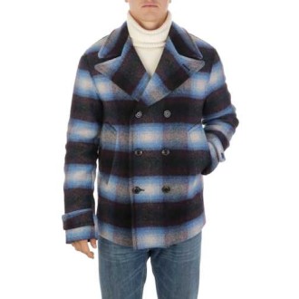 BROOKSFIELD | Men's Checked Wool Peacoat