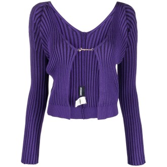 JACQUEMUS cardigan a maniche lunghe 