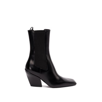 Prada Brushed Leather Ankle Boots