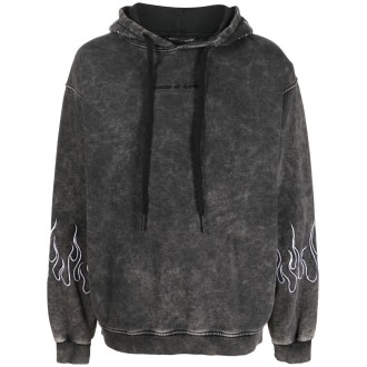 Vision of super Hoodie With Embroidery White Flames