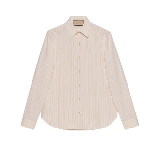 Gucci Washed Fancy Stripe Boxy Shirt