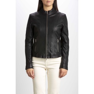 LEATHER BOMBER