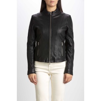 LEATHER BOMBER