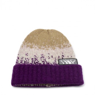 Y/project - Purple And Beige Wool Blend Beanie