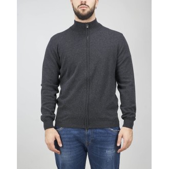 CORNELIANI Maglia con zip in misto cashmere Corneliani