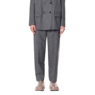Tela9 Pantaloni Eleganti Donna Grigio