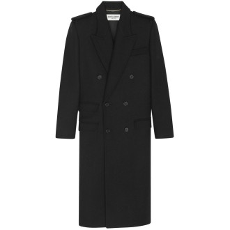 Saint Laurent Double-Breasted Coat