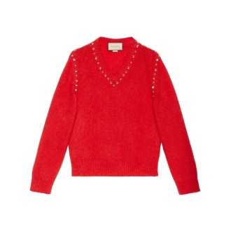 Gucci Mohair V-Neck Sweater