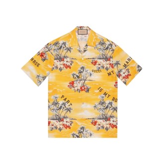 Gucci `Ocean Palms` Bowling Hawaii Shirt