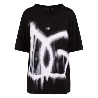 Dolce & Gabbana Oversized Logo Print T-Shirt 42