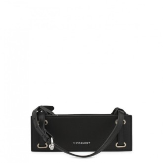 Y/project - Black Leather Mini Accordion Shoulder Bag