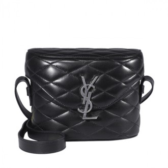 Saint Laurent - Black Leather Binocular Shoulder Bag