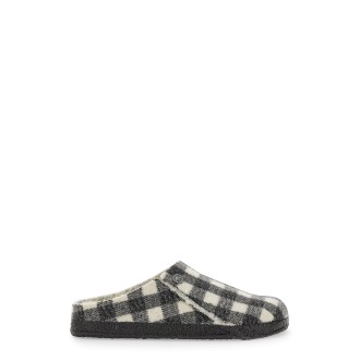 birkenstock sandal with check pattern