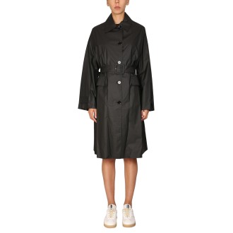 mm6 maison margiela cotton trench coat
