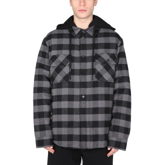 off-white flannel shirt