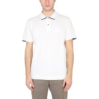 c.p. company polo con patch logo