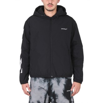 off-white windbreaker with logo