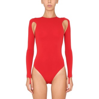 andreadamo bodysuit with cut-out details