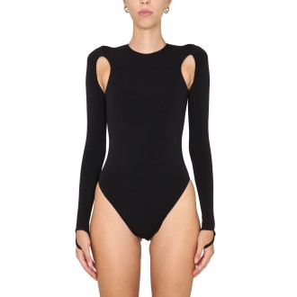 andreadamo bodysuit with cut-out details