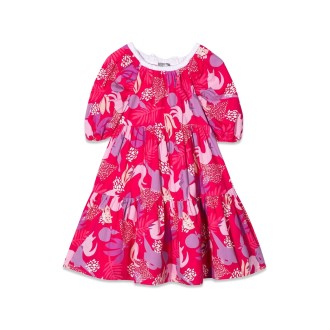 il gufo vestito m/corta rosso