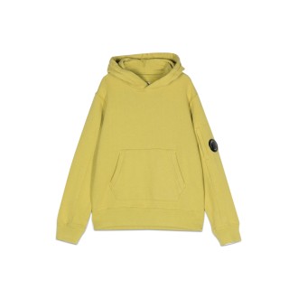 c.p. company basic fleece hoodie