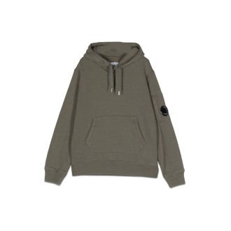 c.p. company basic fleece hoodie