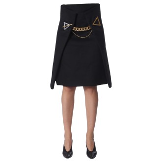 bottega veneta midi skirt