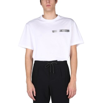 z zegna rubber logo print t-shirt
