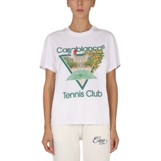 casablanca iconic tennis club t-shirt