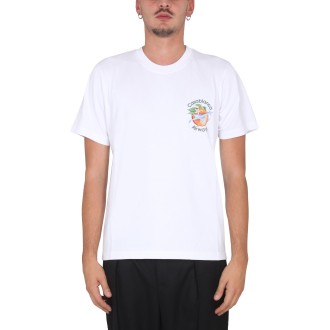 casablanca t-shirt with logo