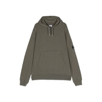 c.p. company basic fleece hoodie