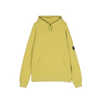c.p. company basic fleece hoodie