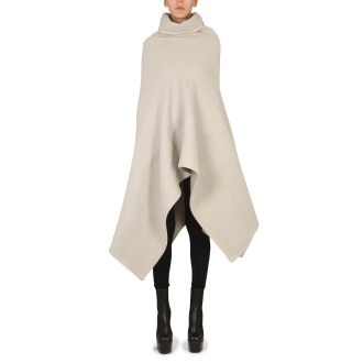 rick owens turtleneck poncho