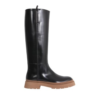 brunello cucinelli high leather boots