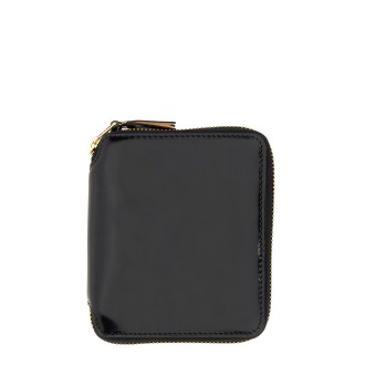 comme des garcons wallet glossy leather wallet