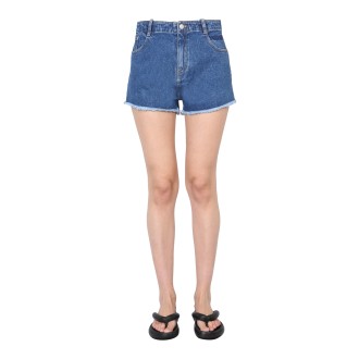 kenzo logo embroidery shorts
