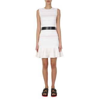alexander mcqueen knitted mini dress