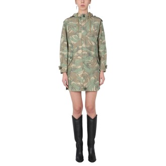 saint laurent printed parka 