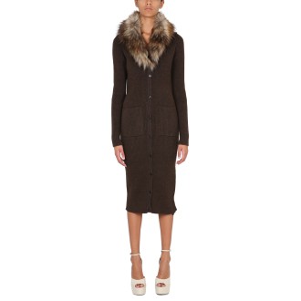 saint laurent long cardigan dress