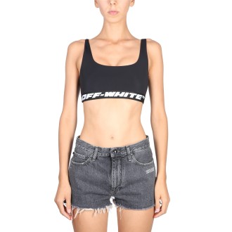 off-white top with logoed band