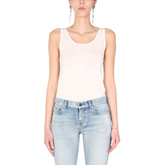 saint laurent round neck tank top